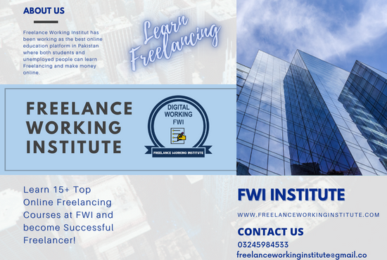 Best Freelancing Institute in Gujranwala, Freelance Working Institute, Freelance Learning Institute