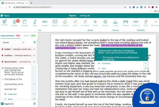 Prowritingaid.ai ai writing tool 